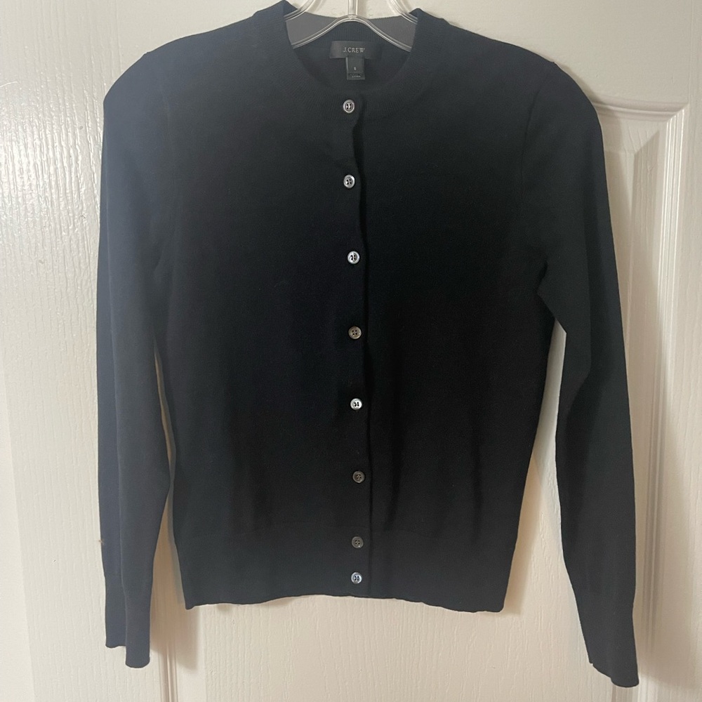 J.Crew Black Button-Front Cardigan Small – Like New